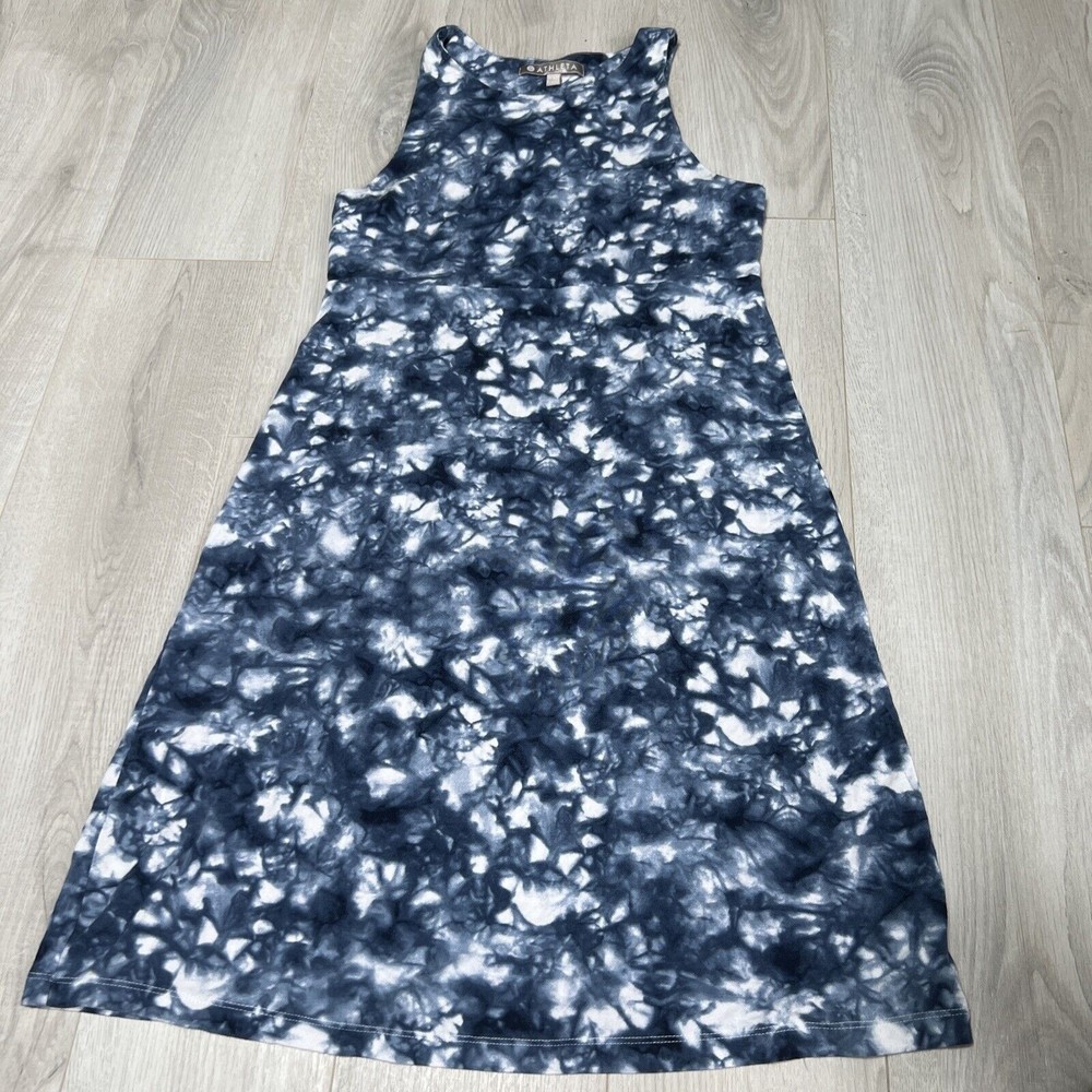 Athleta Size Small Small Dress High Neck Tie Dye - Picture 3 of 8